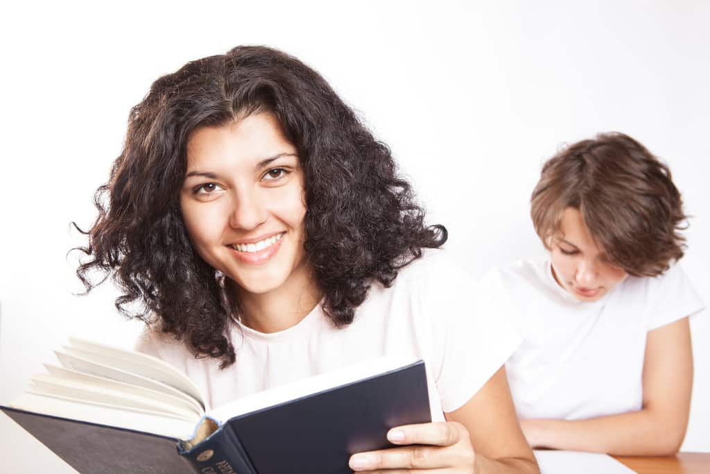 Students getting their college degree